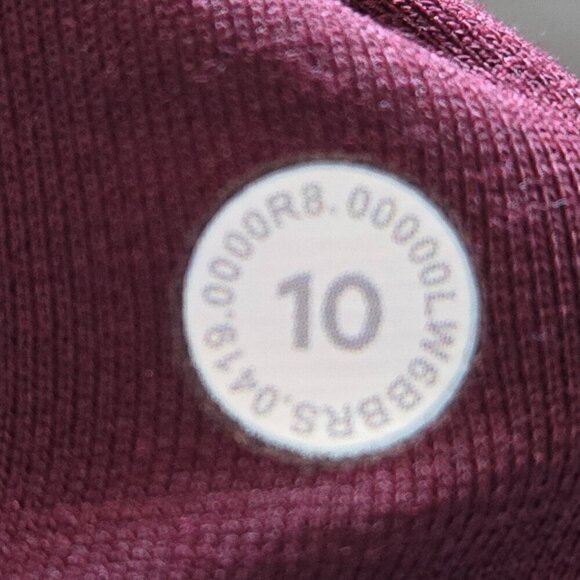 Lululemon Align Super High-Rise Crop 23" *Velvet - 10 Garnet - Picture 6 of 7